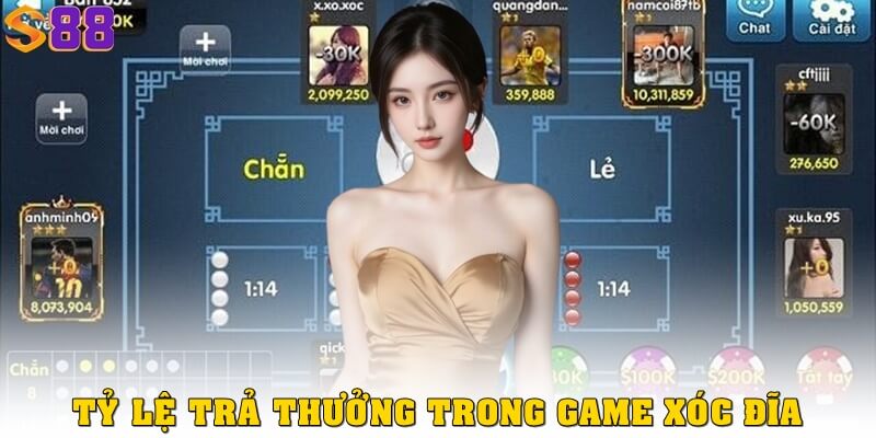 Tỷ lệ trả thưởng trong game xóc đĩa