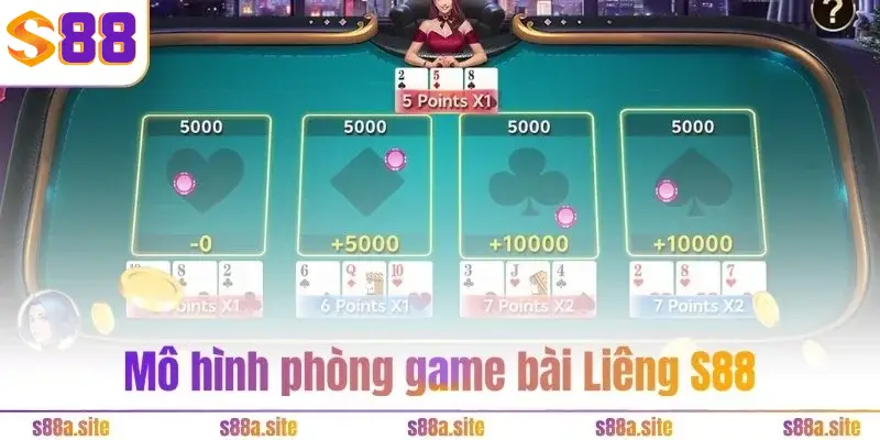 Liêng S88 5 Mô hình phòng game bài Liêng S88